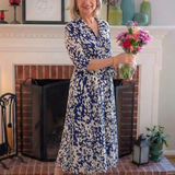 Claire | Vestido Midi de Manga Longa com Cinto