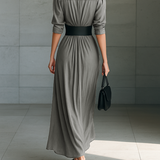 Zéphyrine | Long Pleated Dress