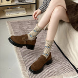 Meias Vintage Estampadas com Flores