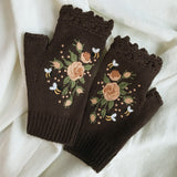 Luvas Térmicas com Estampa Floral
