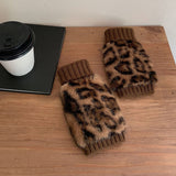 Luvas Térmicas com Estampa de Leopardo