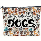 Bolsa com Estampa de Cachorrinho em Estilo de Desenho Animado