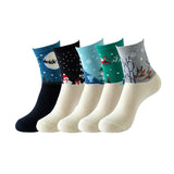 Conjunto de 5 Pares de Meias Natalinas
