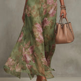 Ana - Vestido maxi plissado