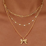 Vintage Arc Pendant Necklace