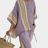 Lorena - Boho Linen and Bamboo Set