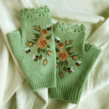 Luvas Térmicas com Estampa Floral