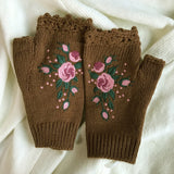 Luvas Térmicas com Estampa Floral