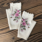 Luvas Térmicas com Estampa Floral