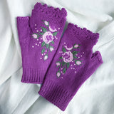 Luvas Térmicas com Estampa Floral