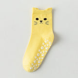 Meias Casuais com Estampa de Gato
