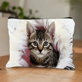 Saco Casual com Estampa de Gato