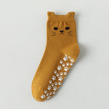 Meias Casuais com Estampa de Gato