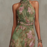 Ana - Vestido maxi plissado