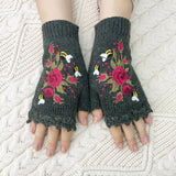 Luvas Térmicas com Estampa Floral