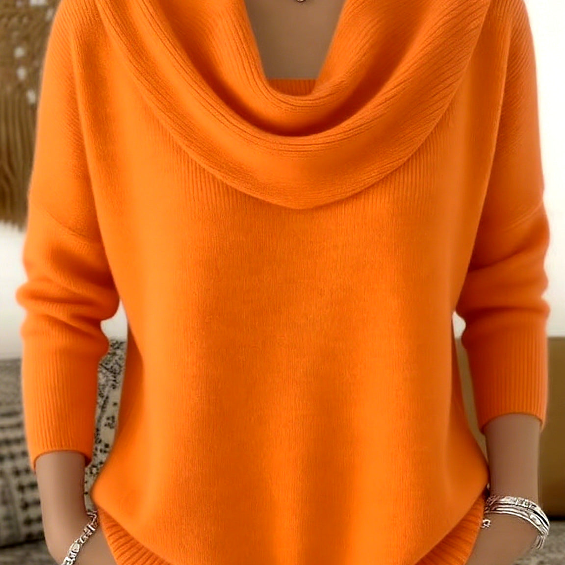 Julia | Jersey com Gola Drapeada