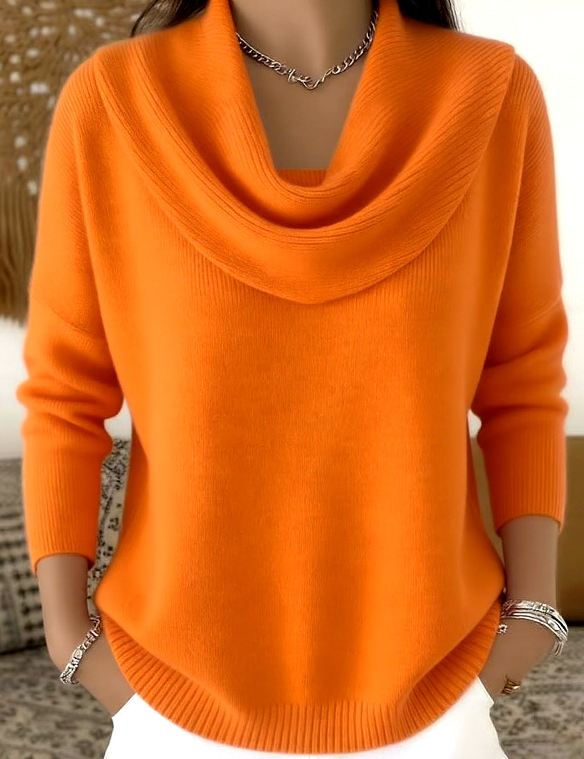 Julia | Jersey com Gola Drapeada