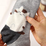 Meias Casuais com Estampa de Gato