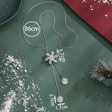 Pingente de Colar em Forma de Floco de Neve