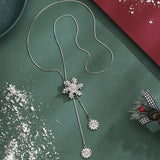 Pingente de Colar em Forma de Floco de Neve