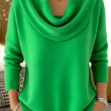 Julia | Jersey com Gola Drapeada