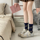Meias Vintage Estampadas com Flores