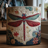 Almofadado Cesto Decorativo com Libélulas