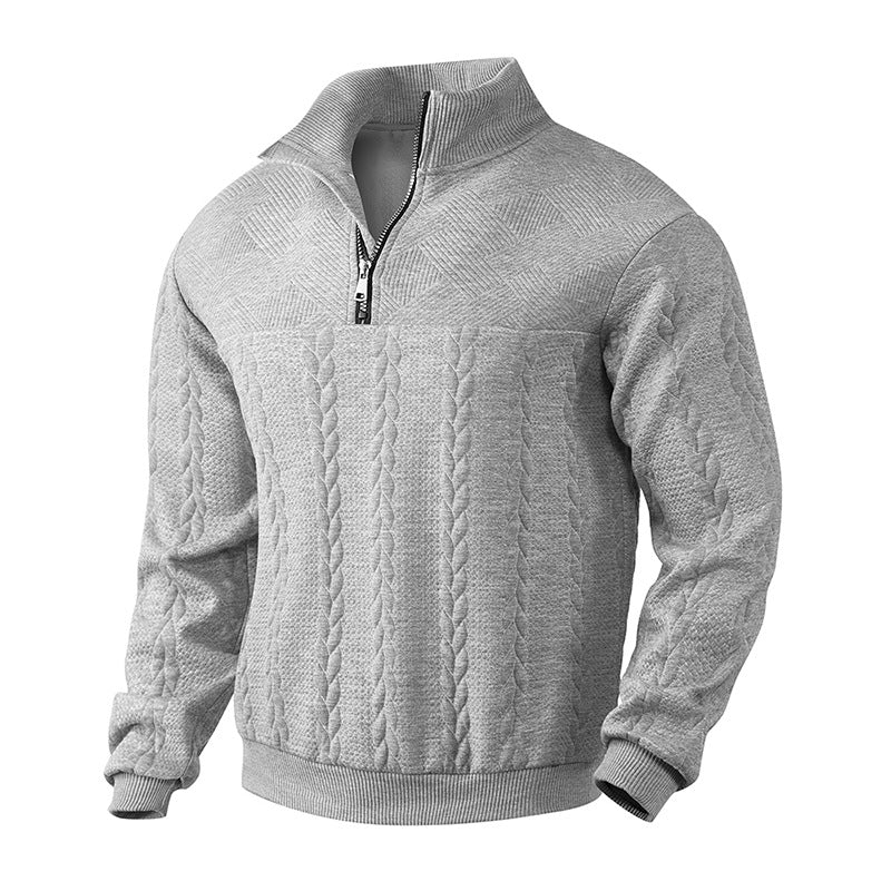 João - Oddychający Sweter z Połowicznym Zamkiem