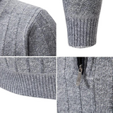 João - Techniczny Sweter z Zamkiem