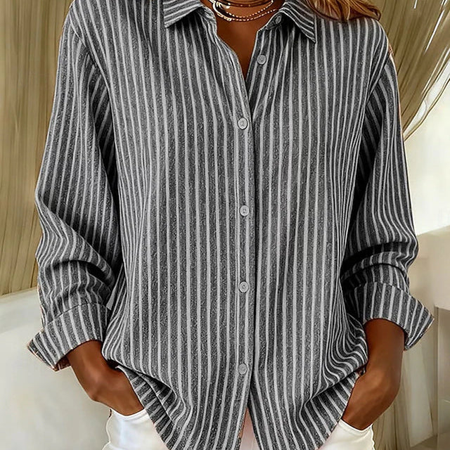 Jimena | Camisa de Riscas com Botões