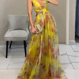 Giselle | Maxi Vestido Urokliwy com Estampa Floral