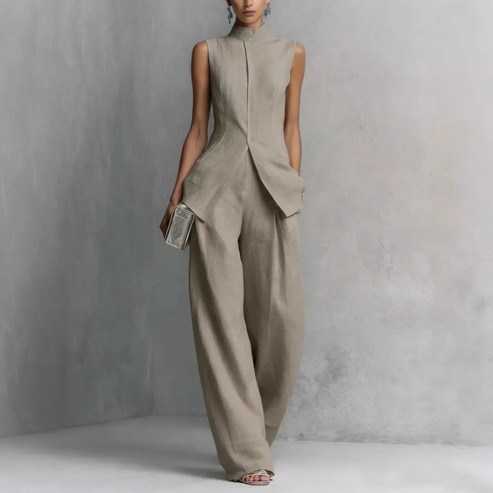 Conjunto casual de duas peças Primavera/Verão