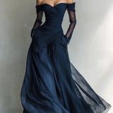 Eleonora - Vestido longo com ombros à mostra