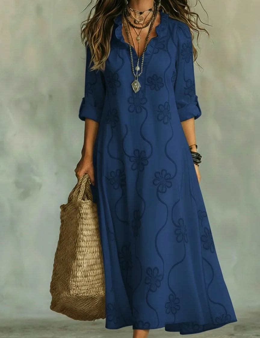 Sienna - Vestido Longo de Verão com Estampa Floral