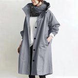 Catherine | Casaco Trench Longo com Capuz