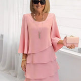 Catherine | Vestido Sofisticado com Babados