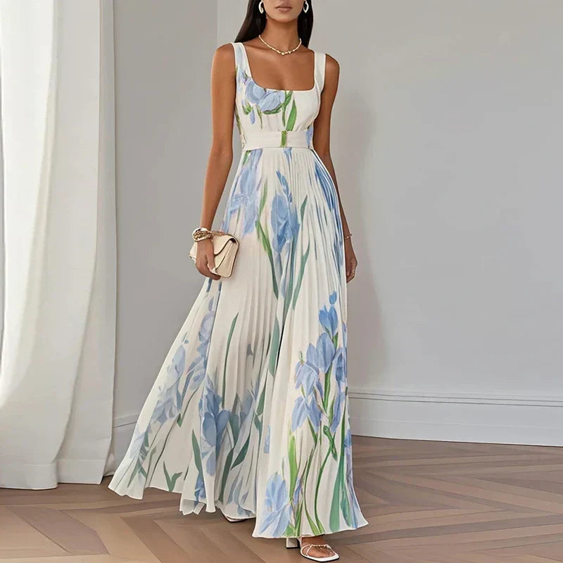 Oriah | Vestido Maxi Floral da Linha A