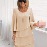Catherine | Vestido Sofisticado com Babados