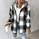 Camisa Overshirt com Capuz Forrada Élise