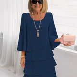 Catherine | Vestido Sofisticado com Babados