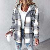 Camisa Overshirt com Capuz Forrada Élise