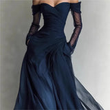Eleonora - Vestido longo com ombros à mostra