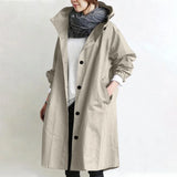 Catherine | Casaco Trench Longo com Capuz