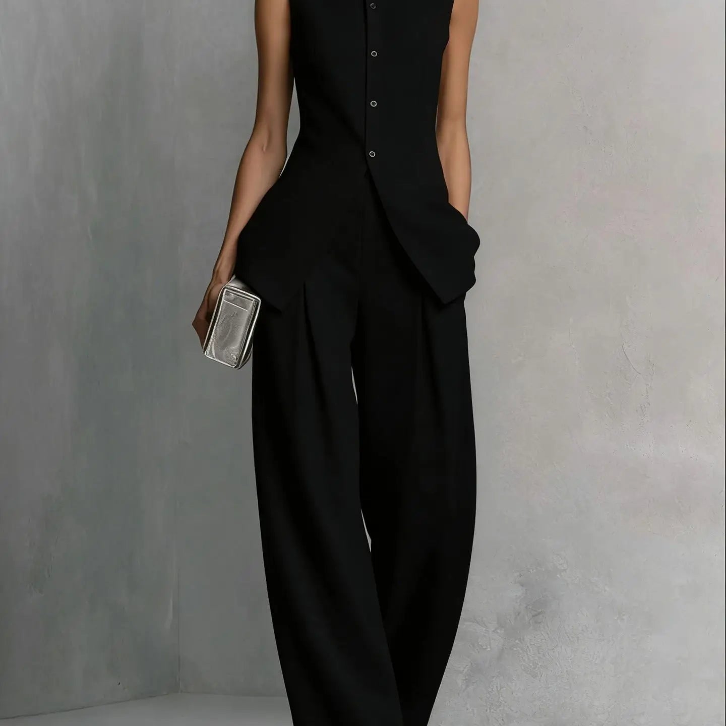 Conjunto casual de duas peças Primavera/Verão
