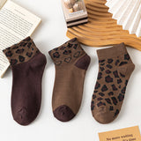 Meias Vintage com Estampa de Leopardo