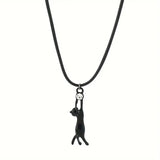 Colar Vintage com Pendente de Gato