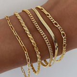 Conjunto de Pulseiras Vintage Estilo Boêmio