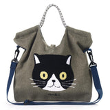 Saco Casual com Estampa de Gato