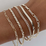 Conjunto de Pulseiras Vintage Estilo Boêmio