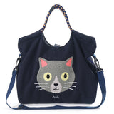 Saco Casual com Estampa de Gato